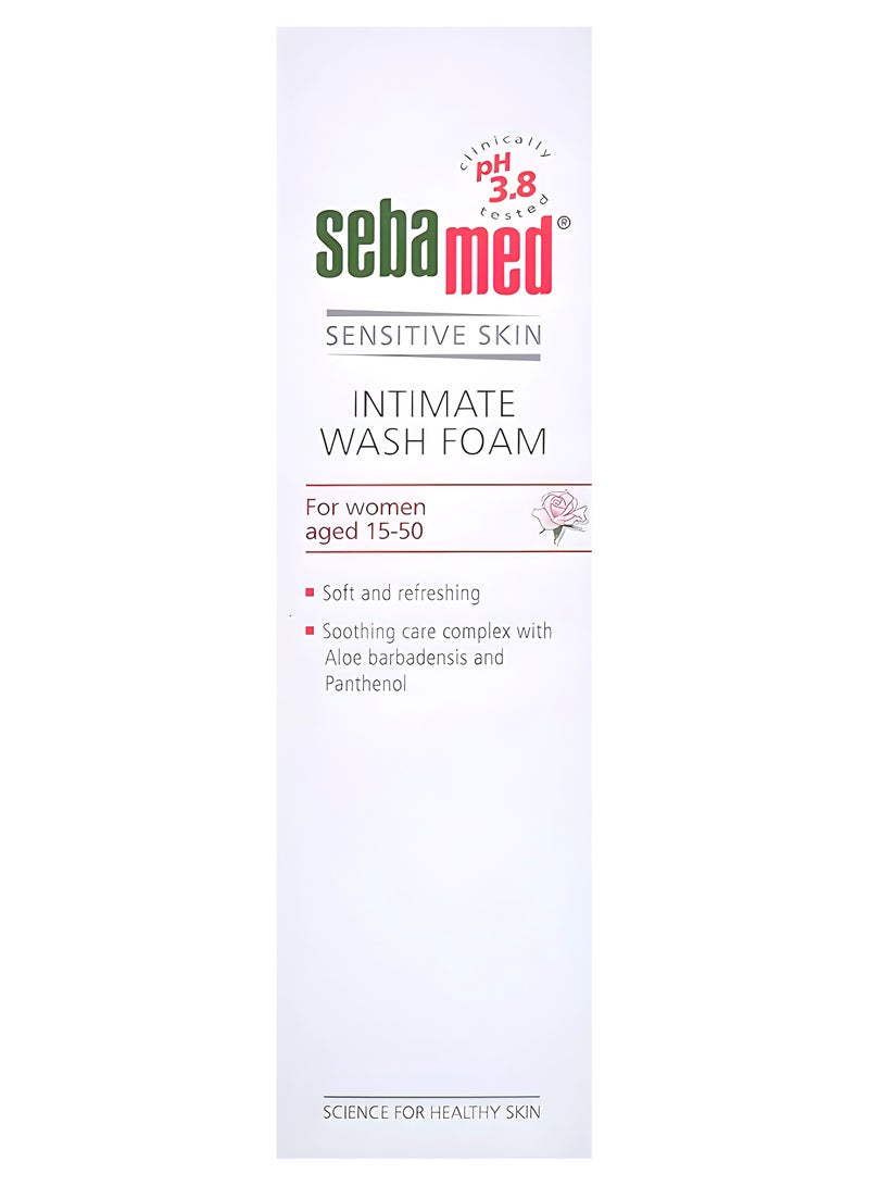 Sebamed SENSITIVE SKIN INTIMATE WASH FOAM For women aged 15-50 150 ml - Image 2
