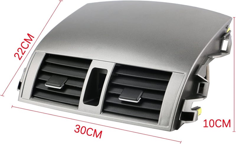 PACEWALKER Center Dash Trim A/C Outlet Air Vent Panel Compatible with Toyota Corolla 2008-2013 55663-02060 55670-02160 - Image 4