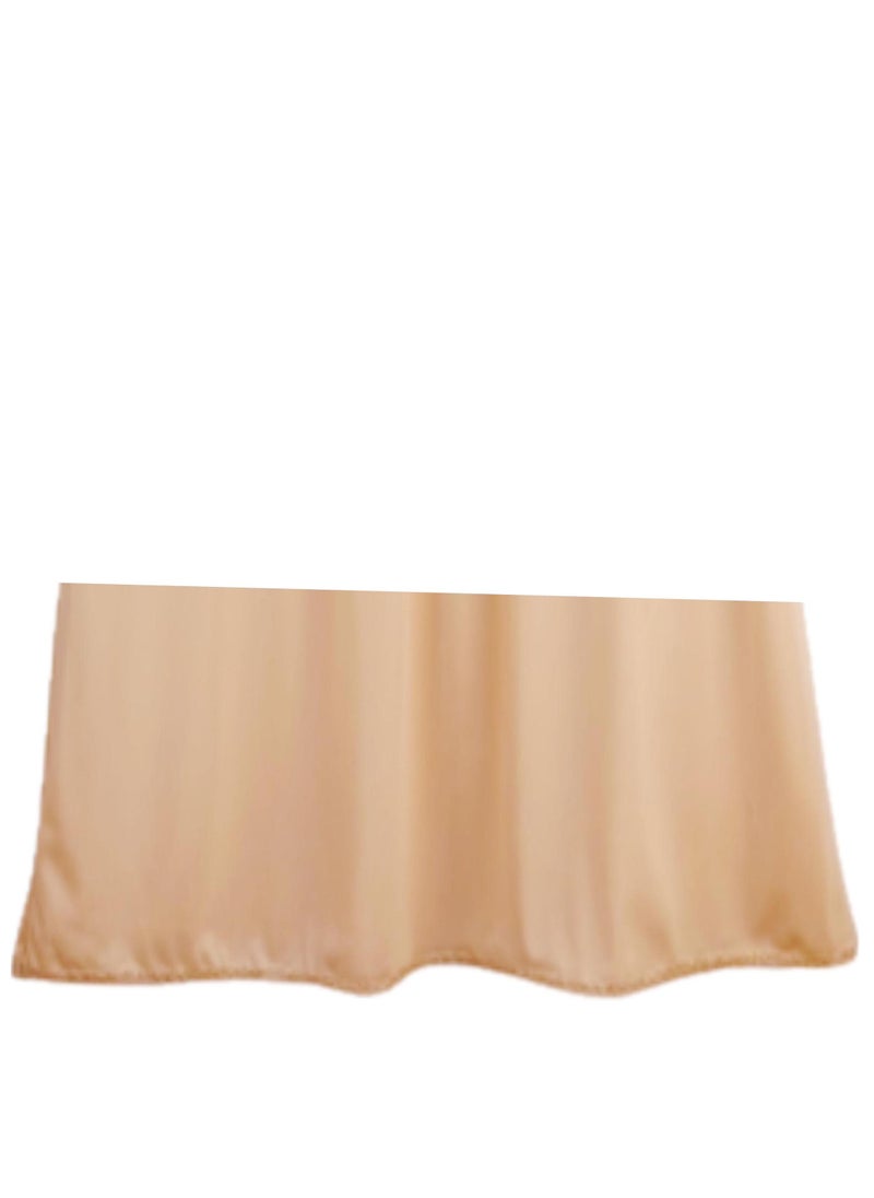 City Rose 3- Pieces Skirt Soft Durable And Cold Inner Nylon With Elasticized Waistband And Small Lace Women Beige  - Image 3