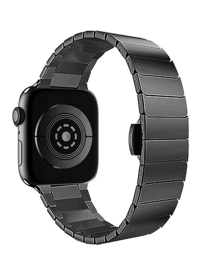 NIBEMINENT Replacement Band For Apple Watch Series 4 44mm Black - Image 2
