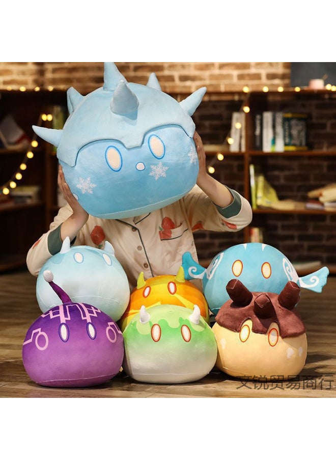 Generic - Second-dimensional Original God Game Surrounding Animation Slime Plush Toy Sleeping Doll Pillow Cushion For Boys And Girls-Specification:Eye Of God: Rock-Color:Pillow: 35cm [flagship Store Quality] - Image 1