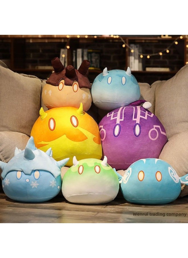 Generic - Second-dimensional Original God Game Surrounding Animation Slime Plush Toy Sleeping Doll Pillow Cushion For Boys And Girls-Specification:Eye Of God: Rock-Color:Pillow: 35cm [flagship Store Quality] - Image 1