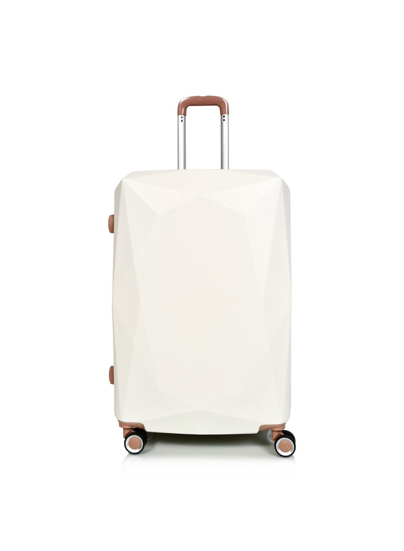 MORANO Morano Women Luggage Hard Trolley Travel Bags 4 Pieces Set Sizes 28''-24''-20''-14'' Inches Special Beige - Image 5