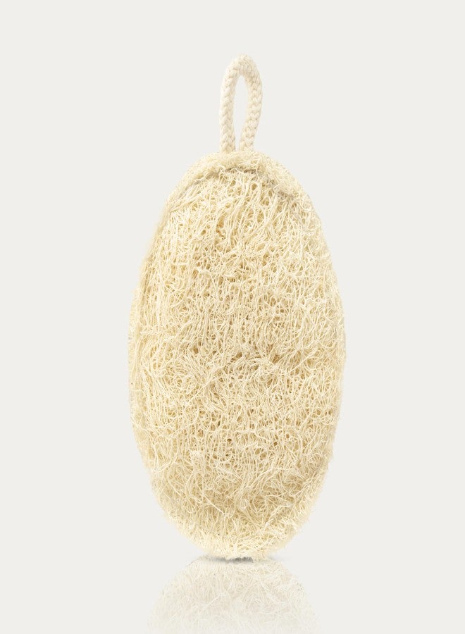 The Bamboo Bae Natural Loofah|Straight&Oval Eco Friendly Loofah|Set Of 2|Body Scrubber For Exfoliating&Dead Skin Removal|Bright&Glowing Skin(Pack Of 2(1 Oval + 1 Straight)) - Image 3