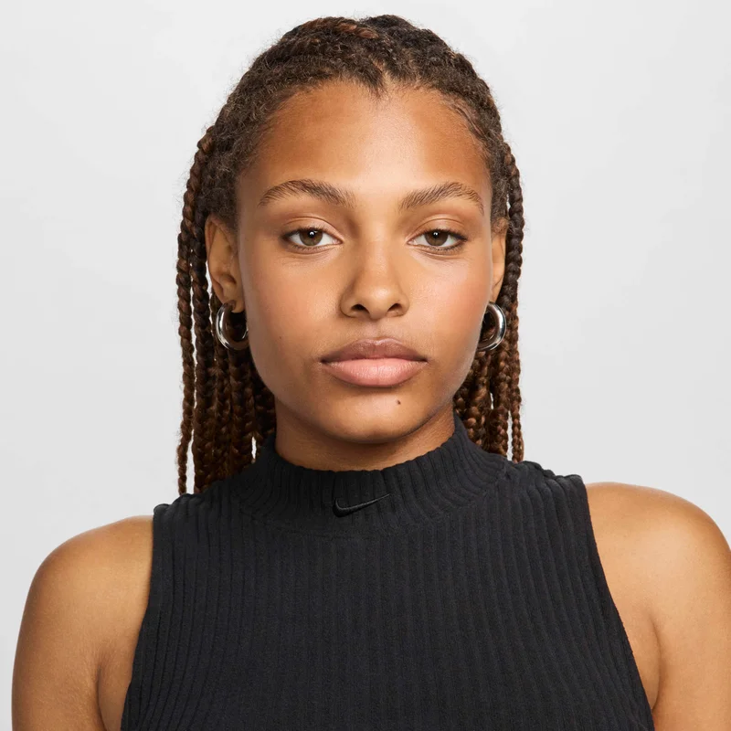 Nike Black Women's Sportswear Chill Crop Top for Women | Best Price UAE