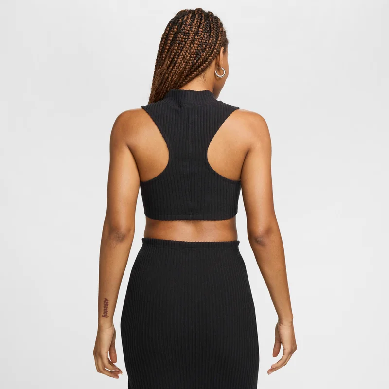Nike Black Women's Sportswear Chill Crop Top for Women | Best Price UAE