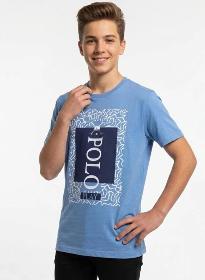 Polo Play Teen Boys Graphic Logo Crew Neck T-Shirt