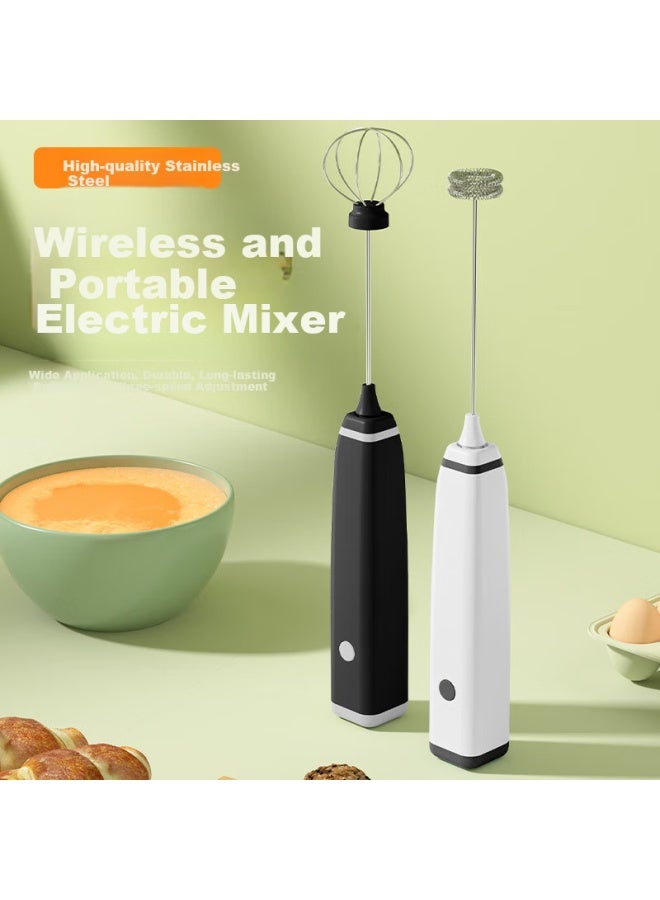 Cookss Electric Wireless Milk Frother Whisk Coffee Milk Frother Stirrer Cream Whisk Baking Baby Food Auxiliary Tool - Image 2