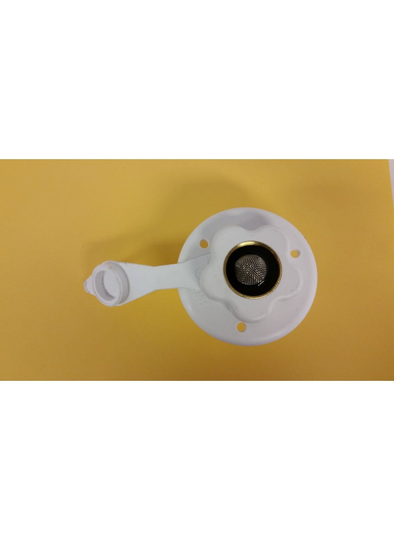 JR Products JR Products 160-85-A-26-A Polar White City Water Flange with 1/2" MPT  - Image 3