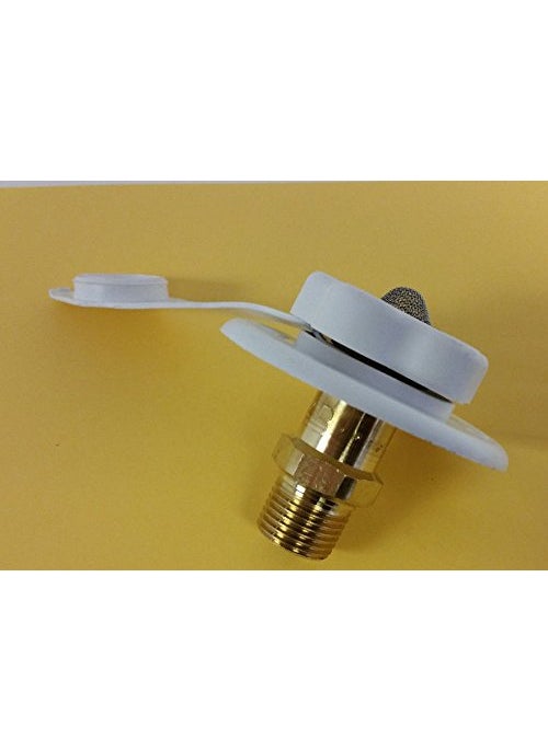 JR Products JR Products 160-85-A-26-A Polar White City Water Flange with 1/2" MPT  - Image 4