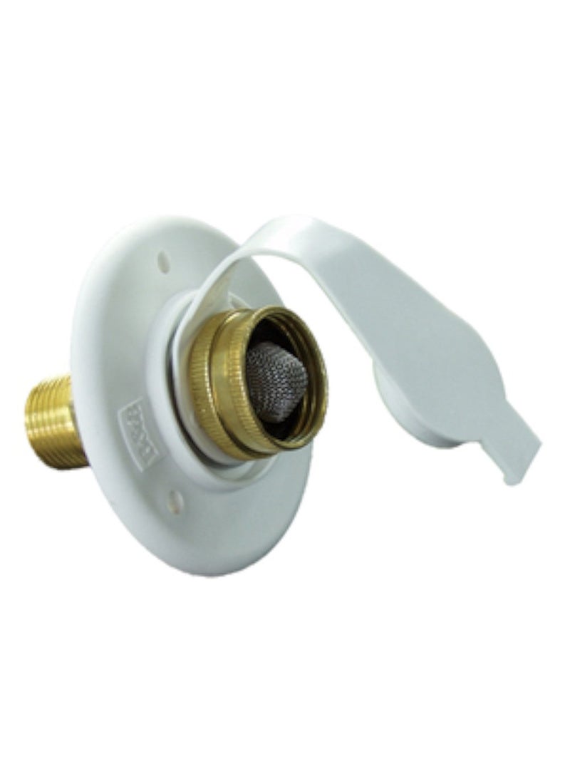 JR Products JR Products 160-85-A-26-A Polar White City Water Flange with 1/2" MPT  - Image 2