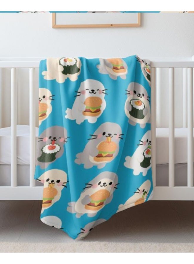 عام بطانية رقيقة من الفانيلا (حرارة ومريحة، ومناسبة للنوم واستخدام اللعبة والغبار والرمل) 150 سم * 200 سم - 1125 - Image 4