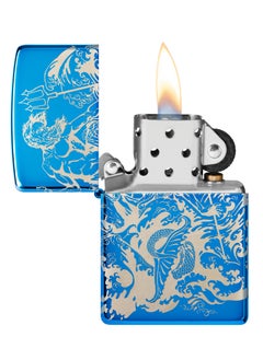 Zippo 48787 20446 Atlantis Design High Polish Blue Windproof Lighter  - Image 3