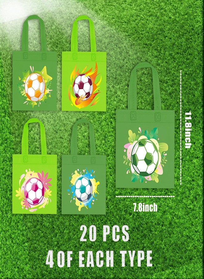 BANBALLON بانبالون - 20 قطعة من أكياس هدايا حفلات كرة القدم - أكياس هدايا غير منسوجة لكرة القدم - أكياس هدايا للأطفال - حفلات أعياد الميلاد - حفلات ذات طابع رياضي - حفلات استقبال المولود - أكياس هدايا كأس العالم (كرة القدم) - Image 2