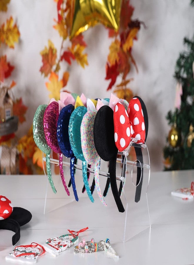 Pengup Heaband Holder Organizer,Acrylic Hair Band Ear Display Stand Jewelry Storage for Show Selling. - Image 2