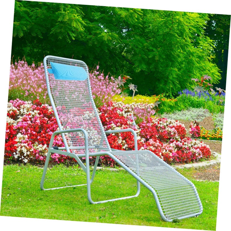 Adjustable Headrest Pillow And Foot Rest Cushion With Strap For Lounge Chair Replacement Parts - Image 5