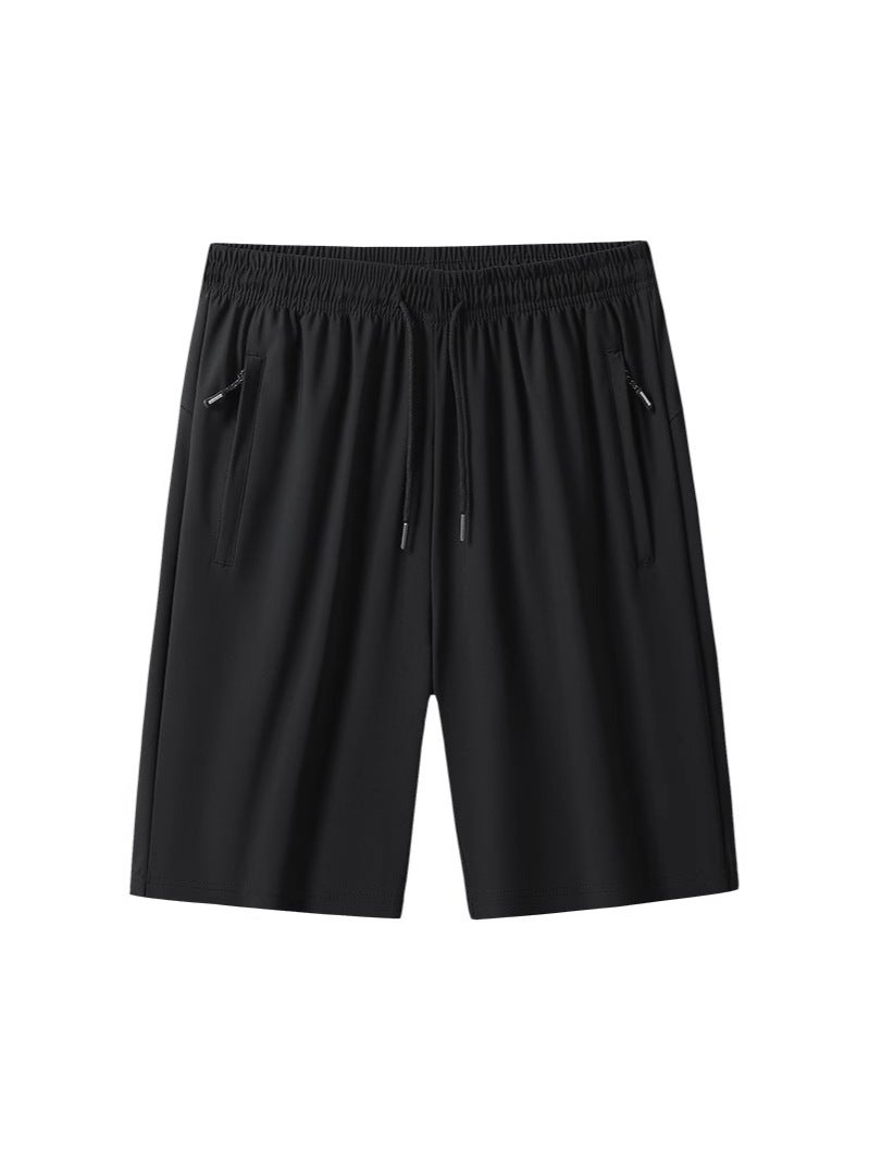 Summer Ice Silk Shorts Youth Five-Point Pants Men'S Summer Trendy Sports Pants Men'S Breathable Loose Thin Casual Shorts - Image 3