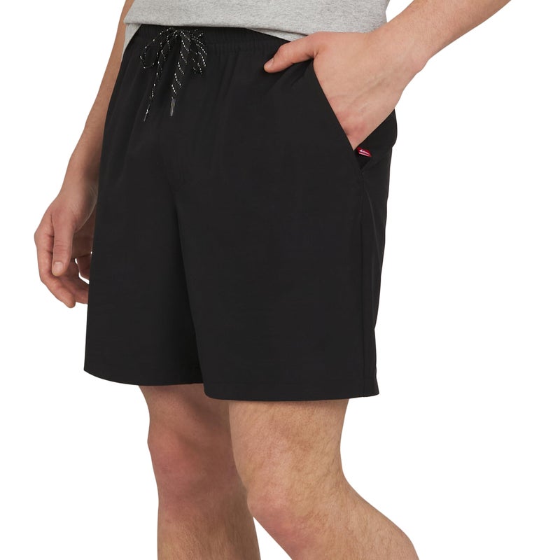 Quiksilver Men's Regular Fit Stretch Waist Water Friendly Active Hybrid Shorts, Black, Large - Image 1