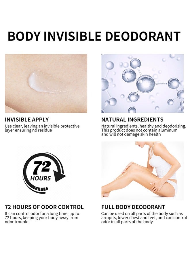 lakerain 72h Hours Odor Control - 85g Body Invisible Deodorant Cream Vanilla Floral Whole Body Fragrance Deodorant Natural Scented Skin Safe for Armpit Privates and Other Parts Odour Control Cream - Image 3