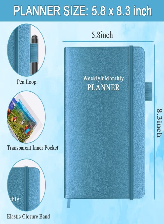 Getvow Undated Planner for Any Year - Weekly & Monthly Planner & Journal to Track Goals, Perfect to Organize Your Daily Life, 5.85" x 8.25", Blue - Image 5
