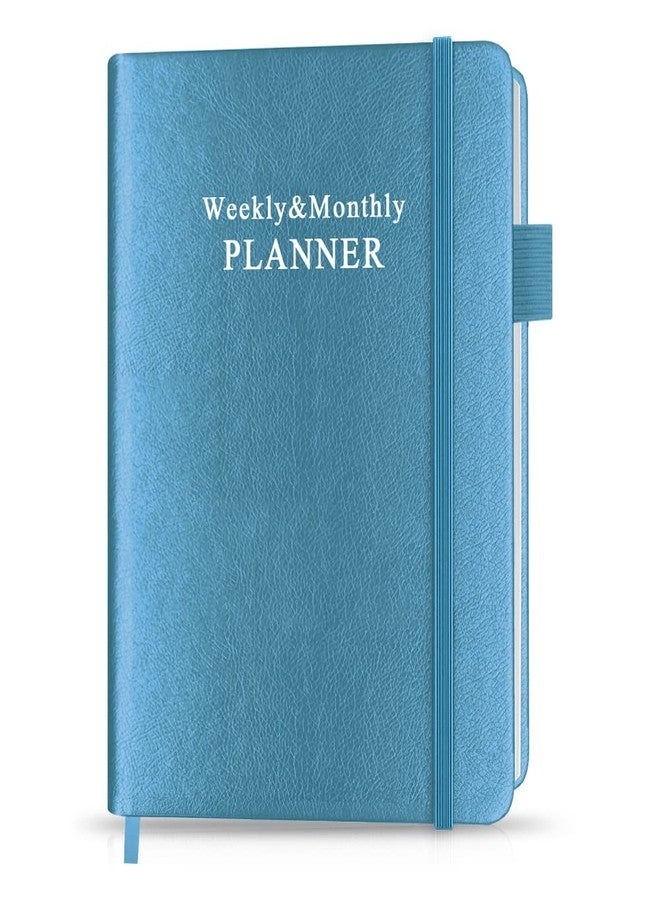 Getvow Undated Planner for Any Year - Weekly & Monthly Planner & Journal to Track Goals, Perfect to Organize Your Daily Life, 5.85" x 8.25", Blue - Image 1