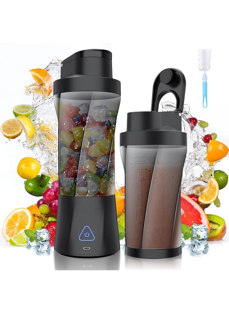 YZMA GLOBAL Portable USB Rechargeable Personal Smoothie Blender (700ML) | 360W Powerful Motor, 6000mAh Battery, Travel Blender, Office, Gym, Type-C - Image 1