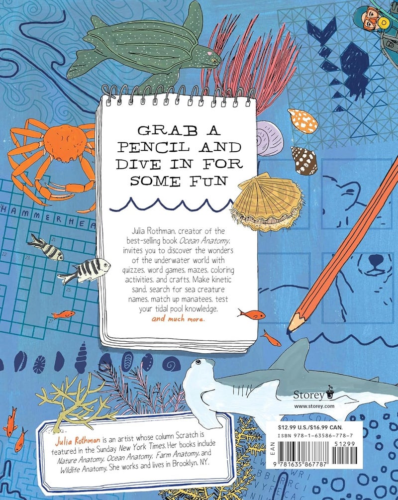 Julia Rothman's Ocean Anatomy Activity Book: Match-Ups, Word Puzzles, Quizzes, Mazes, Projects, Secret Codes + Lots More - Image 2