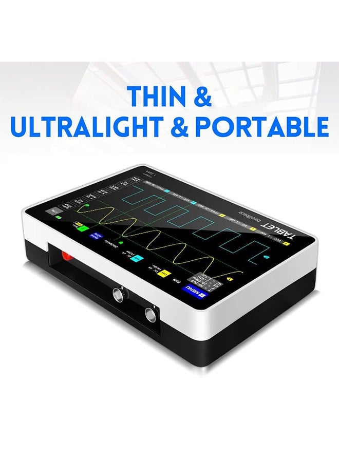 1013D Plus Oscilloscope - Portable Handheld Tablet Oscilloscope with 100X High Voltage Probe, 2 Channels 100Mhz Bandwidth 1GSa/s Sampling Rate 7 TFT LCD Touch Screen - Image 4