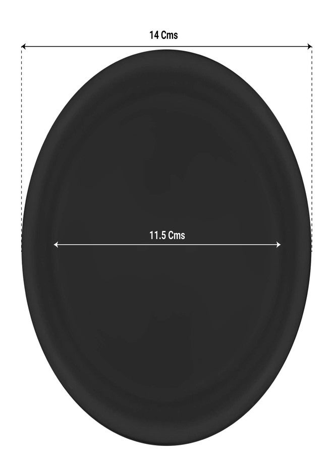 TrustBasket UV Treated 4.5 inch Round Bottom Tray(Plate/Saucer) Suitable for 6 inch Round Plastic Pot - Black Color-Set of 3 - Image 2