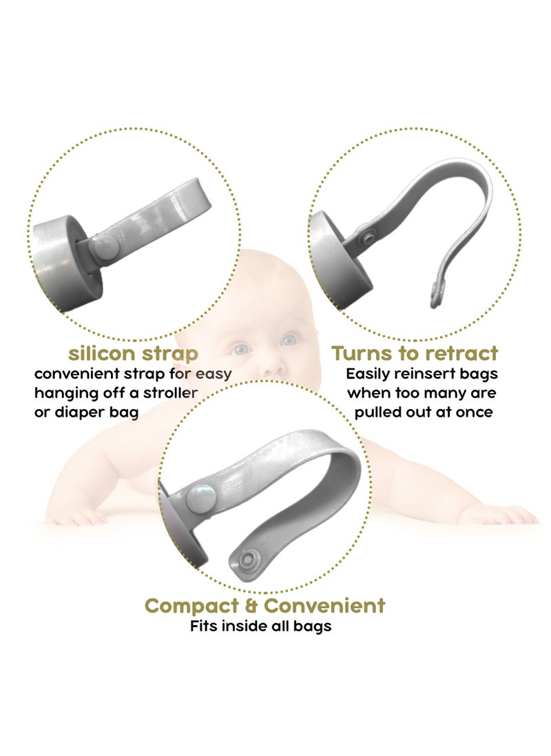 Luqu Diaper Disposal Bag Dispenser with 2 Biodegradable Garbage Bag Rolls-Pack Of 2