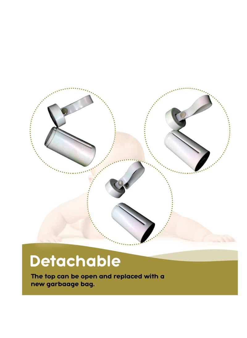 Luqu Diaper Disposal Bag Dispenser with 2 Biodegradable Garbage Bag Rolls-Pack Of 2