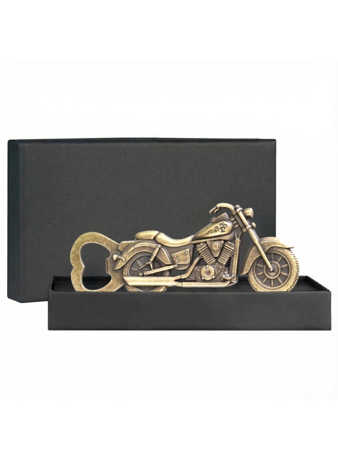 Vintage Motorcycle Bottle Opener Gifts for Men, Unique Gift Birthday Present for Men Dad - Image 1