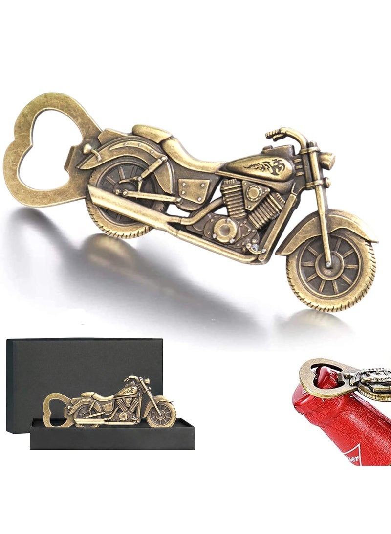 Vintage Motorcycle Bottle Opener Gifts for Men, Unique Gift Birthday Present for Men Dad - Image 2