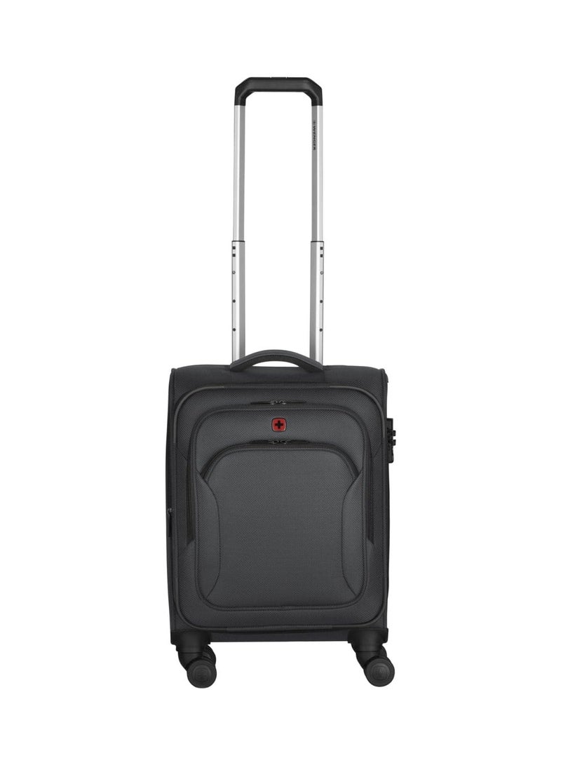 Wenger Vibrave 46cm Softcase 4 Double Wheel Expandable Cabin Luggage Trolley Anthra - 612552 - Image 1
