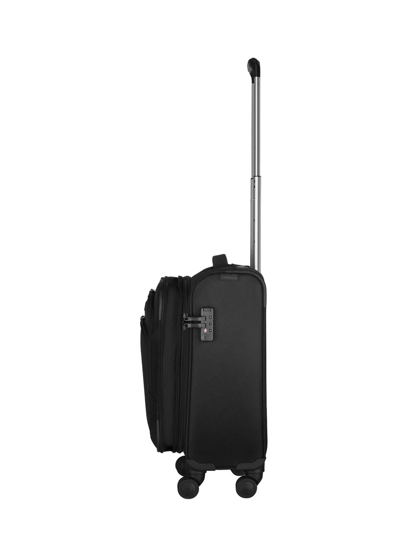 Wenger Vibrave 46cm Softcase 4 Double Wheel Expandable Cabin Luggage Trolley Anthra - 612552