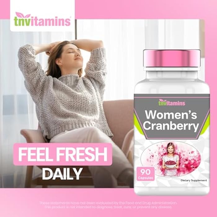 tnvitamins Cranberry Pills for Women: Ultra-High Potency Cranberry Concentrate Extract - 90 Capsules | Urinary Tract Health & Support* | Supplement for Women | Non-GMO | Made in the USA! - Image 4