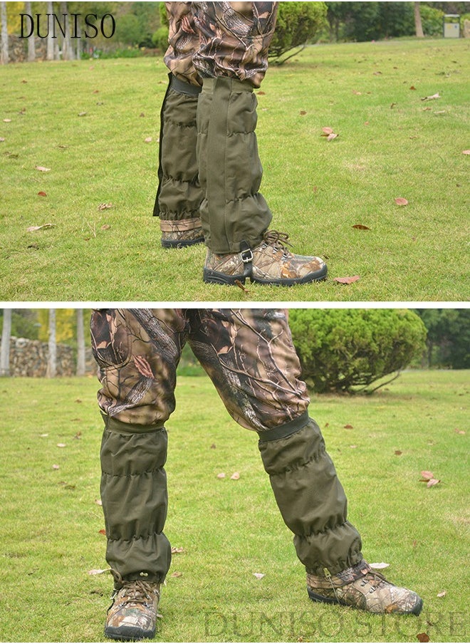 DUNISO 1 Pair Leg Gaiters Waterproof Snow Boot Gaiters Snake Boots Snake Bite Protection for Lower Legs Adjustable Snake Proof Gaiters Fits Men and Women Durable Leg Bite Protective Guards  - Image 4