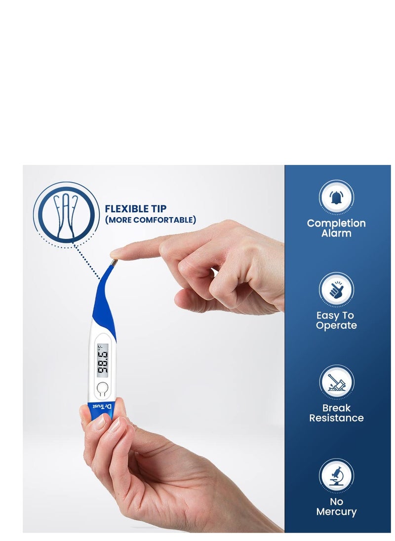 Dr Trust - Dr Trust (USA) Waterproof Flexible Tip Digital Thermometer (White) 604 - Image 1