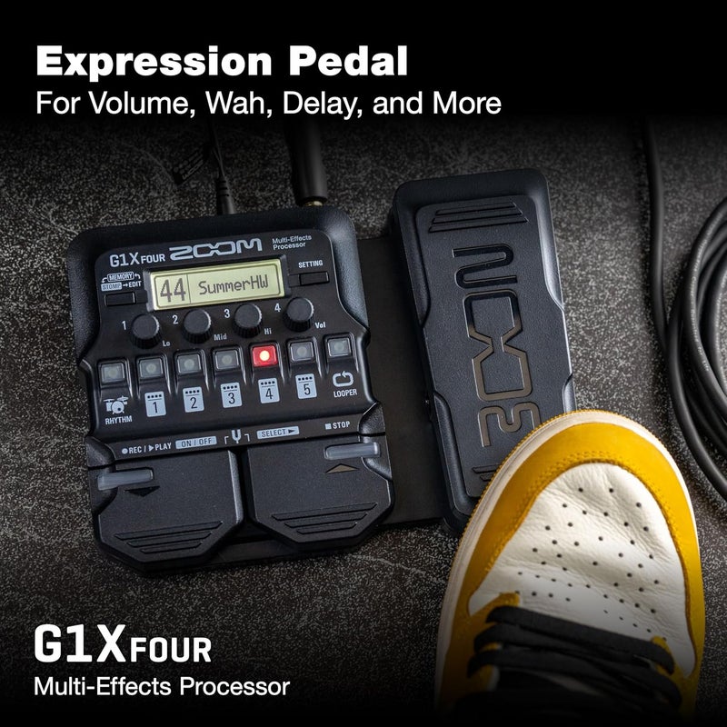 Zoom G1X FOUR Guitar Multi-Effects Processor with Expression Pedal - Image 3