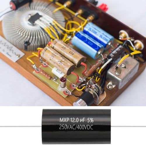 PATIKIL 12uF 250AC/400DC V Axial Film Capacitor, Yellow, CBB20, 1 Pcs - Image 5