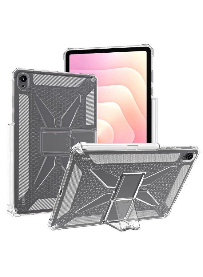 general Clear Case for Samsung Galaxy Tab S11 11 inch 2025 Tablet Case with Pencil Holder 【Airbag Protection】 Transparent Flexible Soft TPU Anti-Drop Shockproof Cover with Stand - Image 1