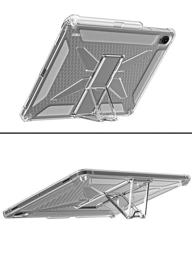 general Clear Case for Samsung Galaxy Tab S11 11 inch 2025 Tablet Case with Pencil Holder 【Airbag Protection】 Transparent Flexible Soft TPU Anti-Drop Shockproof Cover with Stand - Image 4