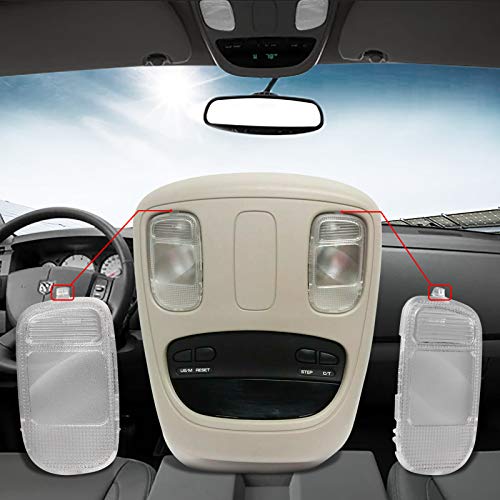 MbuyDIY Map Dome Light Cover Lens Overhead Console Reading Lamp Compatible with 2002-2009 Dodge Ram 1500 2500 3500 Pickup Truck - Image 2