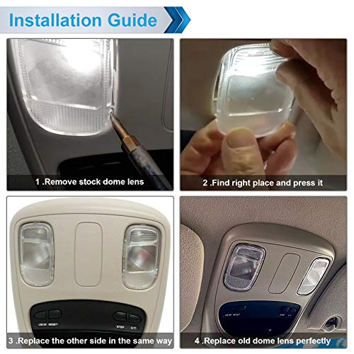 MbuyDIY Map Dome Light Cover Lens Overhead Console Reading Lamp Compatible with 2002-2009 Dodge Ram 1500 2500 3500 Pickup Truck - Image 4