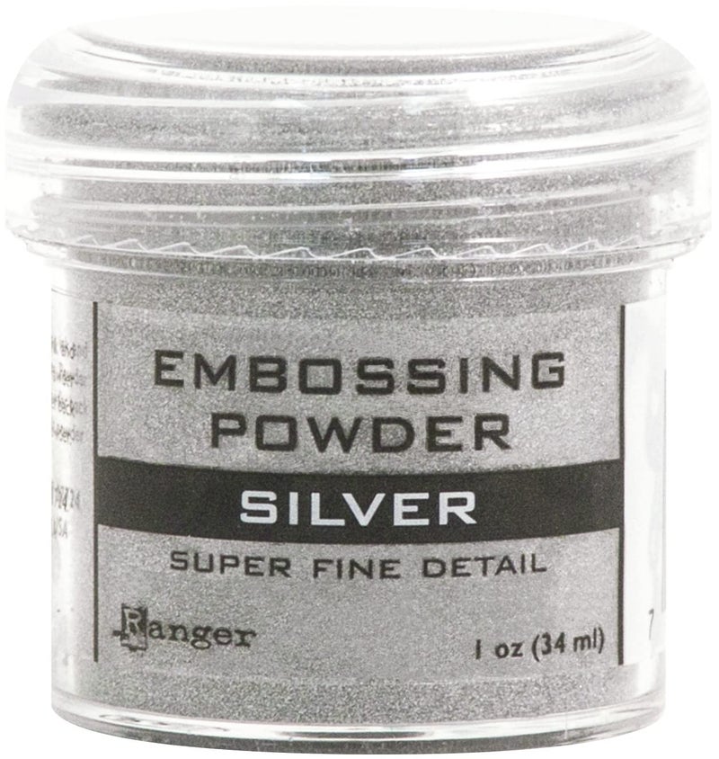 Ranger Embossing Powder, 0.56-Ounce Jar, Silver - Image 2