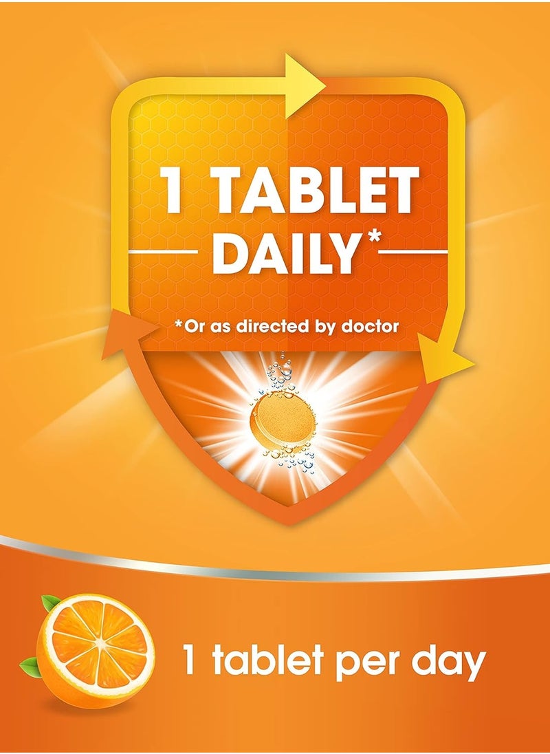 Redoxon - 2 Pack of Redoxon Original Vitamin C Effervescent Tablets Orange Essential Immunity Support (1g/1000mg) - Image 1