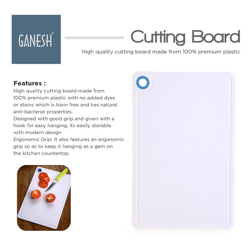 Ganesh Stainless Steel 5 in 1 Combo Pack Included 1 Paring Knife1 Cutting Board1 Peeler 1 Knife 1 Gas LighterMulticolor - Image 3