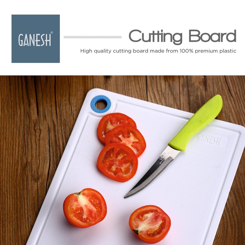 Ganesh Stainless Steel 5 in 1 Combo Pack Included 1 Paring Knife1 Cutting Board1 Peeler 1 Knife 1 Gas LighterMulticolor - Image 2