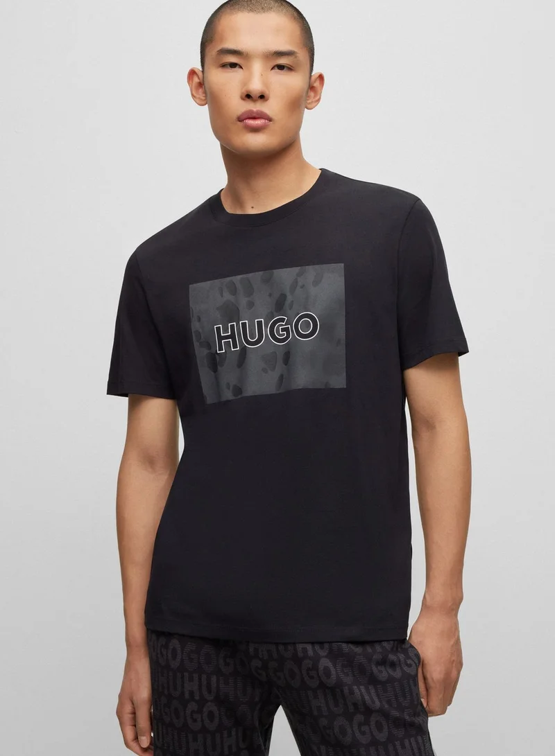 HUGO Graphic Crew Neck T-Shirt