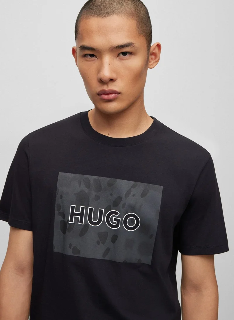 HUGO Graphic Crew Neck T-Shirt